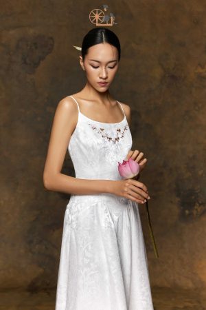 Đầm Lưu Hoa - Fleur Dress Thêu